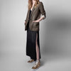 Ladies Plaid Blazer  Single button casual wild women suit coat
