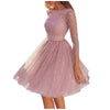 Ladies Plus Size Dress Clothing  Long-sleeved Halter High-waist Sequin Suspenders Wedding Party Slim Lace Dress 2022