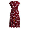 Ladies Plus Size Polka Dot Print Midi Dress Female Large Size Bandage V-neck Oversize Summer Sleeveless Dresses vestido mujer