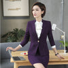 Ladies Purple Blazers Women Jackets Elegant Blaser Female Work Wear Business Clothes Office Uniform Designs