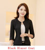 Ladies Purple Half Sleeve Blazers Business Women Jackets Coat Blaser Formal Uniform Style Work Wear Clothes Plus Size 4XL