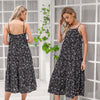 Ladies Sexy Floral Print Summer Dress Women Loose Backless Casual Ruffles Party Beach Women Dress Female Sundress Vestidos Mujer