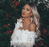 Ladies Sexy White Lace Dress Long Sleeve Women Dress Bodycon Off Shoulder Lace Wedding Party Clubwear Evening Short Mini Dress