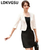 Ladies Small Suit Jacket 2023 Spring Summer Elegant Lace Coat Women OL Slim White Short Jacket  Is646