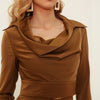 Lady Fall Spring Clothing 2023 Shirt High Waisted Skirt Suits Set For Women