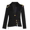 Large Pin Decorative Suit Women's 2023 Mesh Stitching Long-sleeved Slim Slim Coat