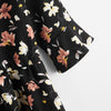Large Plus Size 4XL Summer 2023 Women Black Floral Print Blouses Half Ruffles Sleeve Peplum Tops Curvy Casual Oversized T-Shirts