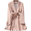 Large Size M-5XL Women's Pants Suit Two-piece Suit 2022 Casual Ladies Mid-length Jacket Elegant Wide-leg Pants Female