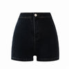Large Size Sexy Denim Shorts Girl 2022 High Waist Thin Skinny Hips Stretch Leg Length Tight Tight Stretch Hips Jeans Women
