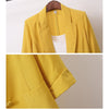 Large Size Suit Jacket Women Autumn Spring Casual A button Office Ladies Blazers Suit  4XL Solid Female Jackets W1895