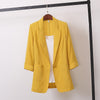 Large Size Suit Jacket Women Autumn Spring Casual A button Office Ladies Blazers Suit  4XL Solid Female Jackets W1895