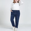 Large size jeans stretch high waist 5XL 6XL 7XL 8XL 9XL large size women's pocket high waist stretch casual pencil jeans
