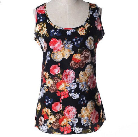 Lastest Fashion Women Girl Camis Casual Chiffon Vest Top tee Tank Sleeveless T Shirt Blouse CC2006