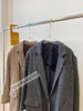 Latest Worsted Wool Houndstooth Contour Long Sleeve One Button Blazer Outerwear Top