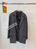 Latest Worsted Wool Houndstooth Contour Long Sleeve One Button Blazer Outerwear Top