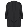 Lazy KoKo Plus Size Women Blazers Notched Turn Down Collar Open Front Office Ladies Blazer Coat Workwear Female Jacket Outwear