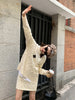Lazy wind twist sweater + thin knit short skirt suit female spring and autumn Korean two-piece suit