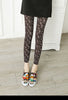 Leggings Hot Sell Women's Skull&flower Black Leggings Digital Print Pants Trousers Stretch Pants LG01
