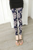 Leggings Hot Sell Women's Skull&flower Black Leggings Digital Print Pants Trousers Stretch Pants LG01