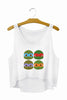 Elephant Crop Top Summer Style Tank Top Fitness Women Tops Cropped Fashion Mujer 2022 Camisole F733