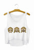 Elephant Crop Top Summer Style Tank Top Fitness Women Tops Cropped Fashion Mujer 2022 Camisole F733