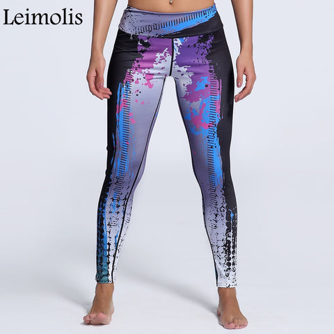 3D print Star Move winter warm Harajuku High Waist workout push up plus size fitness leggings women pants