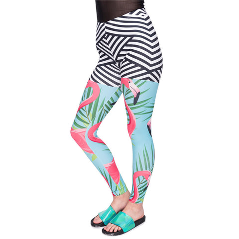 3D print retro bones black skeleton sexy women casual punk rock leggins High Waist fullprint pants Leggings