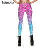 3D printed deadly octopus tentacle harajuku gothic plus size high waist push up fitness workout leggings women pants