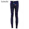 3D printed fitness push up workout leggings women gothic Pacman FC game plus size High Waist punk rock pants