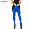 3D printed fitness push up workout leggings women gothic retro blue pink black plus size High Waist punk rock pants