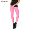 3D printed fitness push up workout leggings women gothic retro blue pink black plus size High Waist punk rock pants