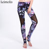 Cherry blossoms freestyle mesh Harajuku High Waist workout push up plus size stirrup fitness leggings women pants