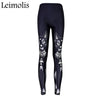 Tenths High Waist punk rock Harajuku workout push up fitness sexy 3d print Egypt moon night cat women leggings