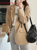 Leisure Suit Women's Coat Spring Korean British Style Loose Khaki Temperament Suit Suit Blazer Women Jacket Women Clothing