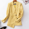Lenshin 2 Piece Elegant Formal Asymmetry Skirt Suit White Blazer Office Lady Uniform Designs Women Business Sets