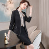 Lenshin 2 Piece Elegant Formal Patchwork Skirt Suit Binding Blazer Office Lady Uniform Designs Women Business Sets