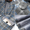 Lenshin Soft and Comfortable High-quality Plaid Jacket with Pocket Office Lady Casual Style Blazer Women Wear Single Button Coat