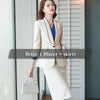 Lenshin  2 Piece suit Set  Formal Skirt Suit  Blazer Office Lady Formal  Women Business Elegant Sets Skirt