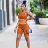 Leopard Print Biker Shorts 2 Piece Set Women Summer Clothes Sleeveless Tank Crop Top Shorts Sets Sweat Suit Sportwear Track Suit