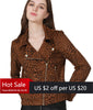 Leopard Suede Leather Blazers Coat Women 2022 Zipper Pockets Ruched Ladies Outerwear Casual moto biker Jacket Coat