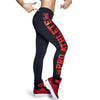Letter Print Sporting Leggings Plus Size High Elastic Slimming Dancing Pants Fitness Female For Bodybuilding Aerobics Exercise