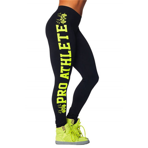 Letter Print Sporting Leggings Plus Size High Elastic Slimming Dancing Pants Fitness Female For Bodybuilding Aerobics Exercise