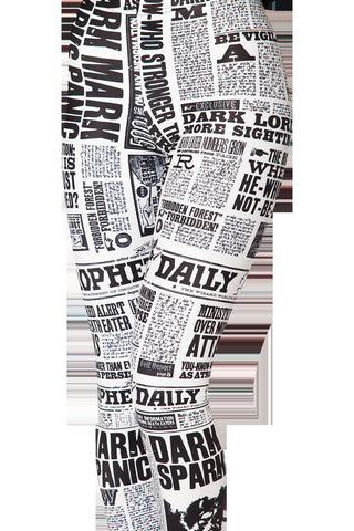 Lgs-3509 Hot women leggings Digital printing wholesale and retail English newspaper sexy leggings