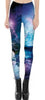 Lightening Plus Size womens Black leggings S To 4xL Blue Rainbow Sky View Women fitness clothing Pants