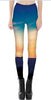 Lightening Plus Size womens Black leggings S To 4xL Blue Rainbow Sky View Women fitness clothing Pants