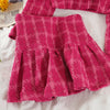 Lightly mature ladies autumn product suit short suit jacket top high waist skirt two-piece female