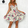 Lily Rosie Girl Backless Lace Summer Dress Spaghetti Strap Boho Women Dress Floral Beach Dress Vestidos