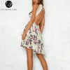 Lily Rosie Girl Backless Lace Summer Dress Spaghetti Strap Boho Women Dress Floral Beach Dress Vestidos