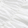 Little fresh seaside holiday V-neck Waist Beach skirt fairy temperament Cotton Linen Lace open back suspender dress