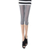 Fashion Soft Solid Women's Elastic Mesh Leggings Thin Short Mid-Calf Leggings Candy Color Half Pants Women Clothings